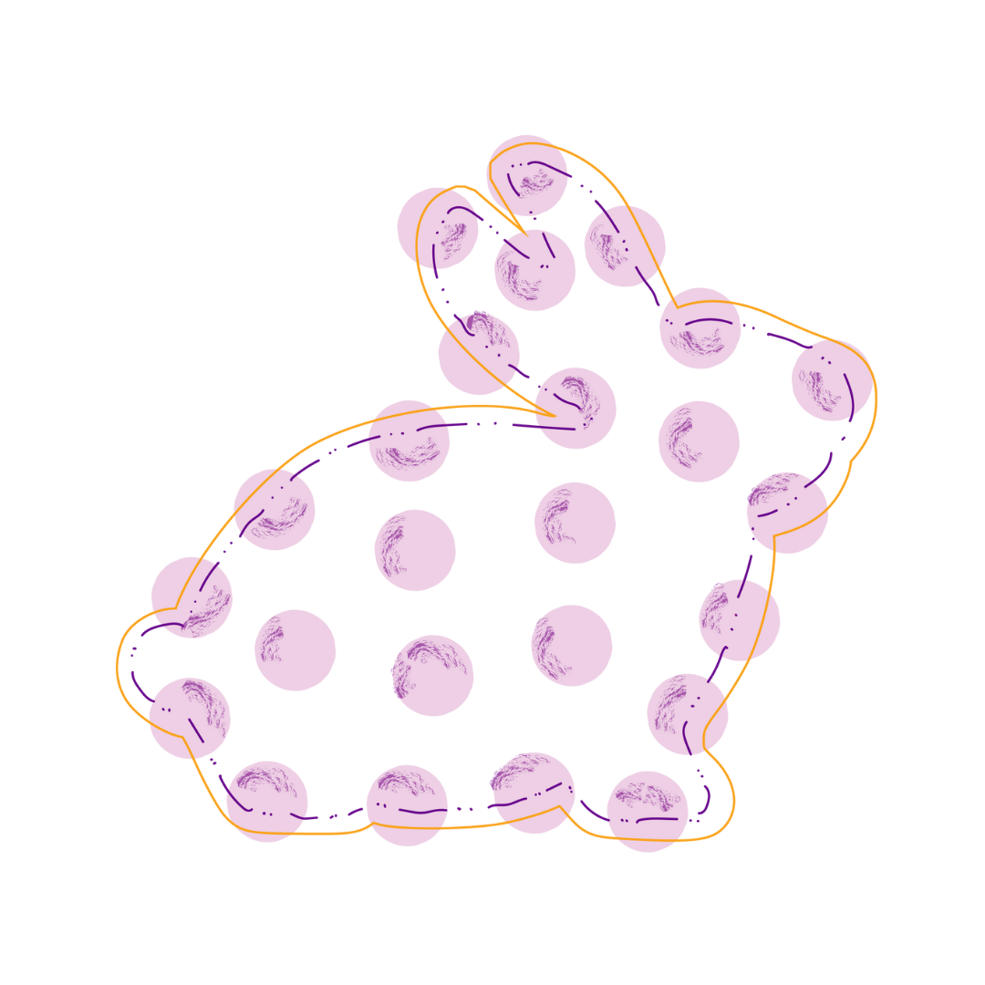 Pink Side Body Bunny