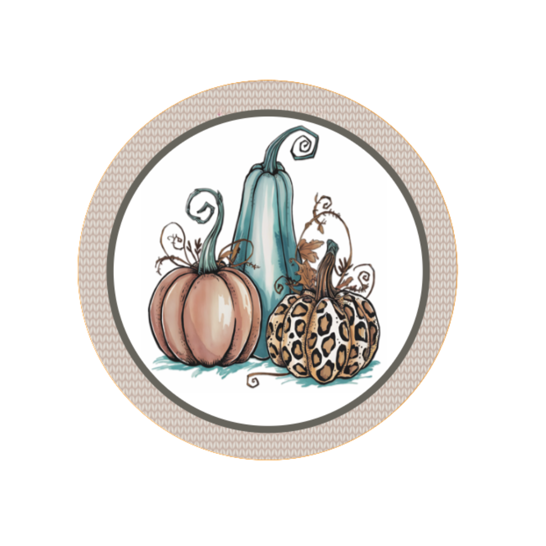 Brown & Blue Pumpkins