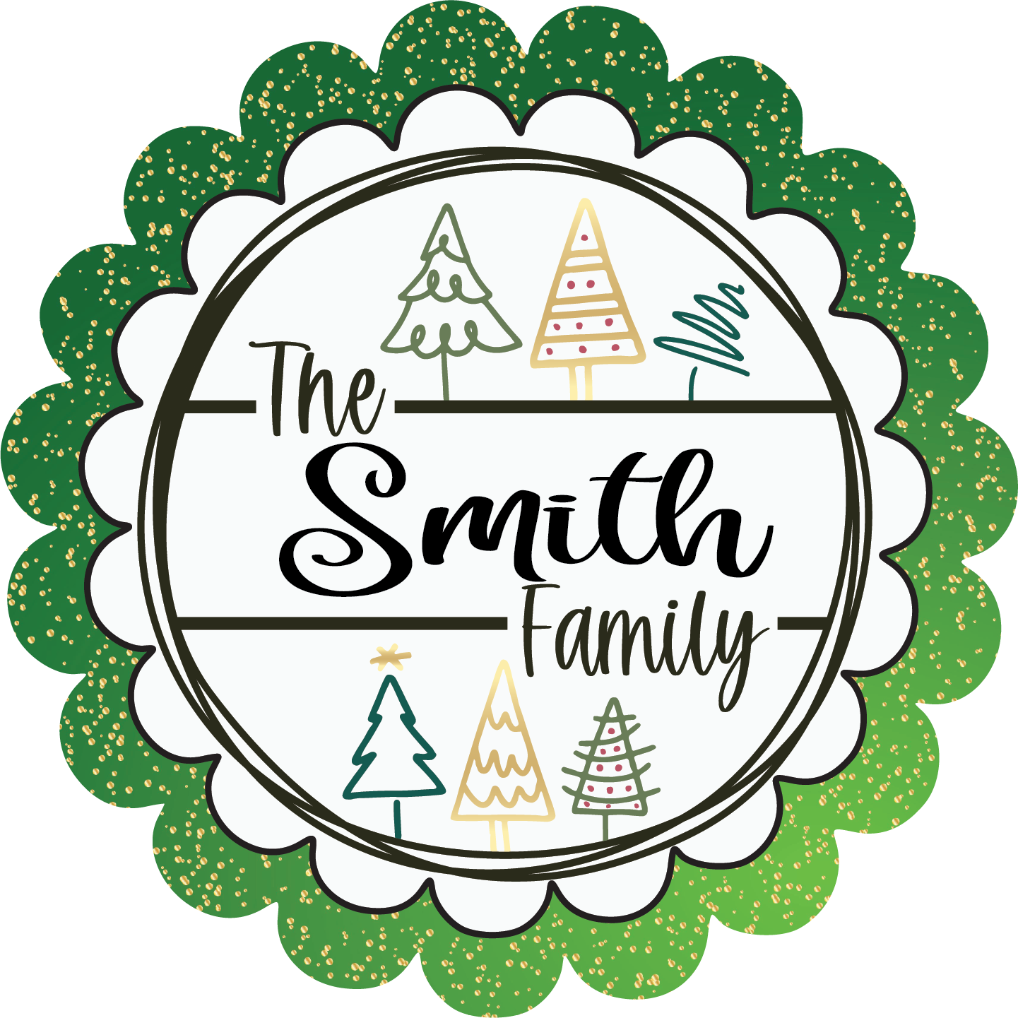 Christmas Scallop - Family Customizable