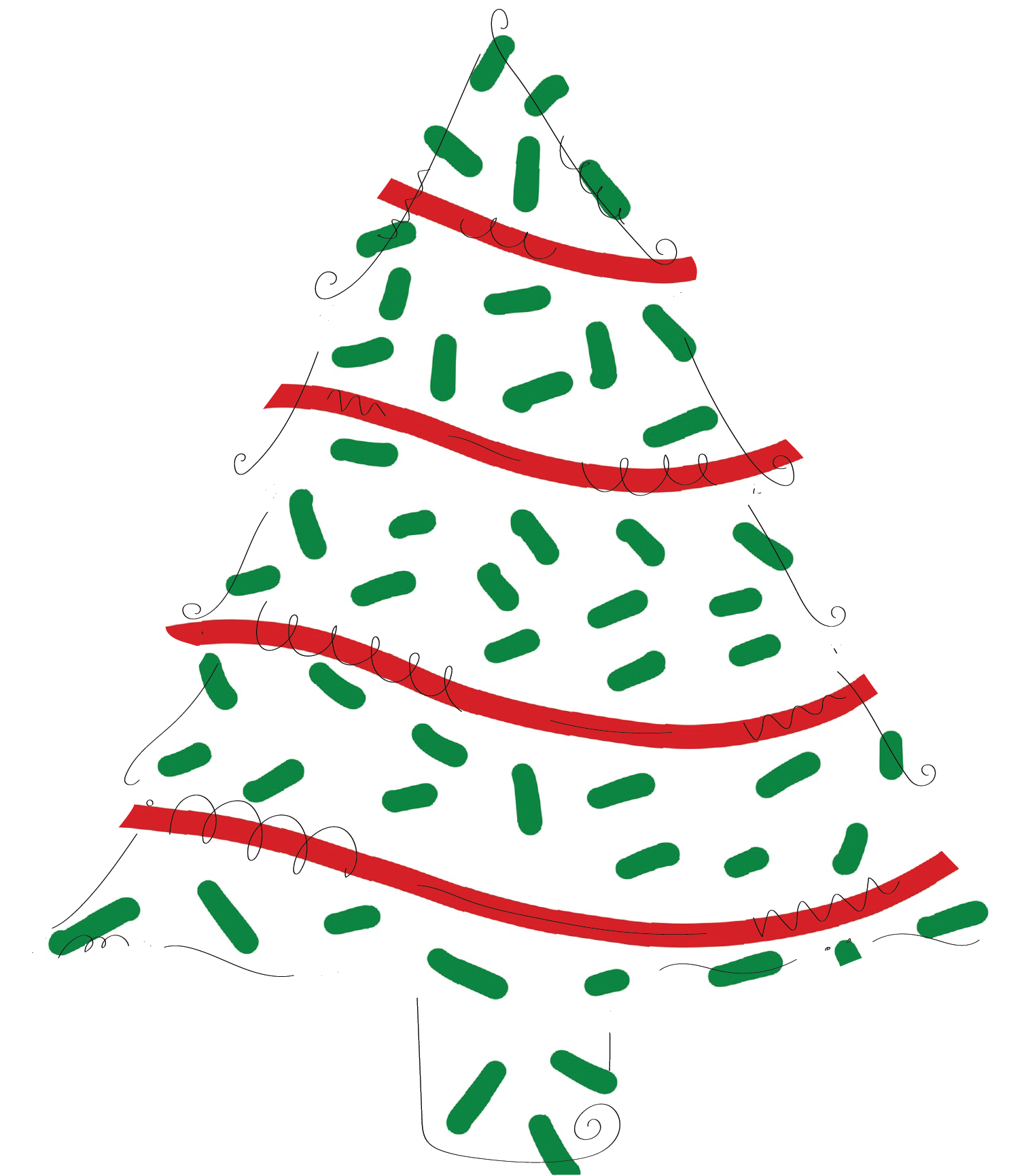 Christmas Tree Cake
