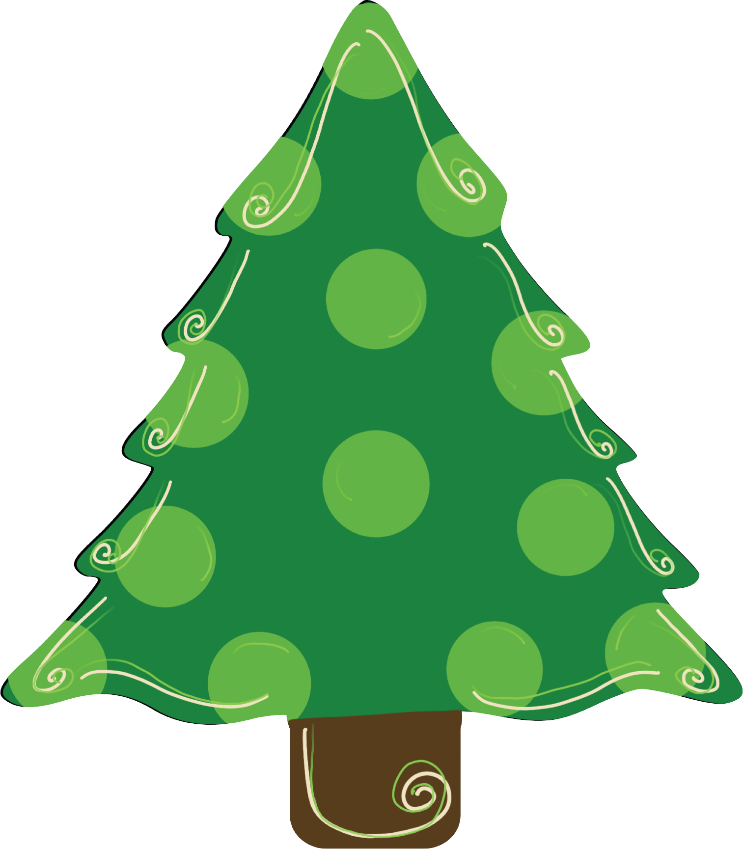 Christmas Tree - Green Original Blank