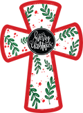 Christmas Cross Holly