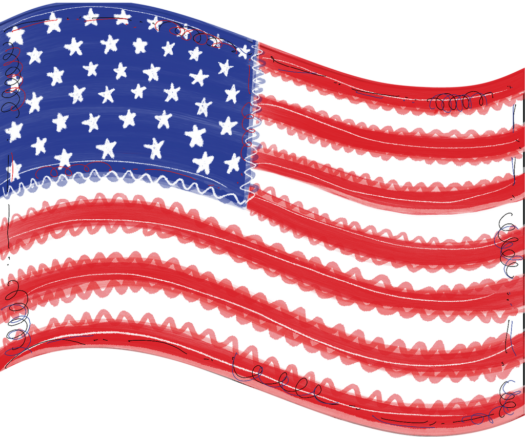 Flag Door Hanger - USA