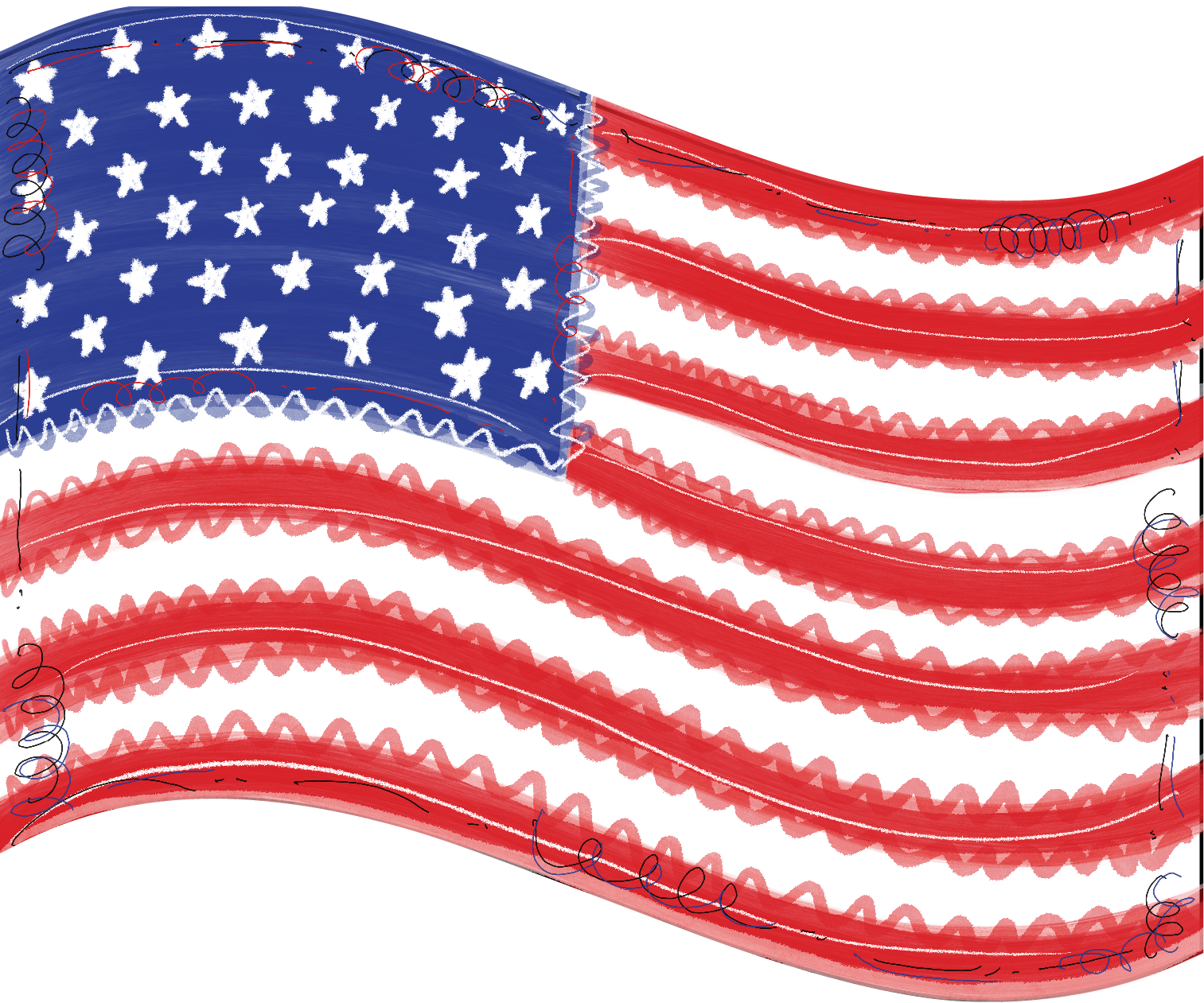 Flag Door Hanger - USA