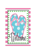 Garden Flag Flip Flops Blue