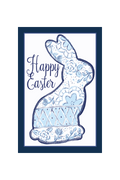 Garden Flag Bunny Blue