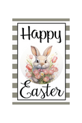 Garden Flag Bunny Pastel Holding Tulips