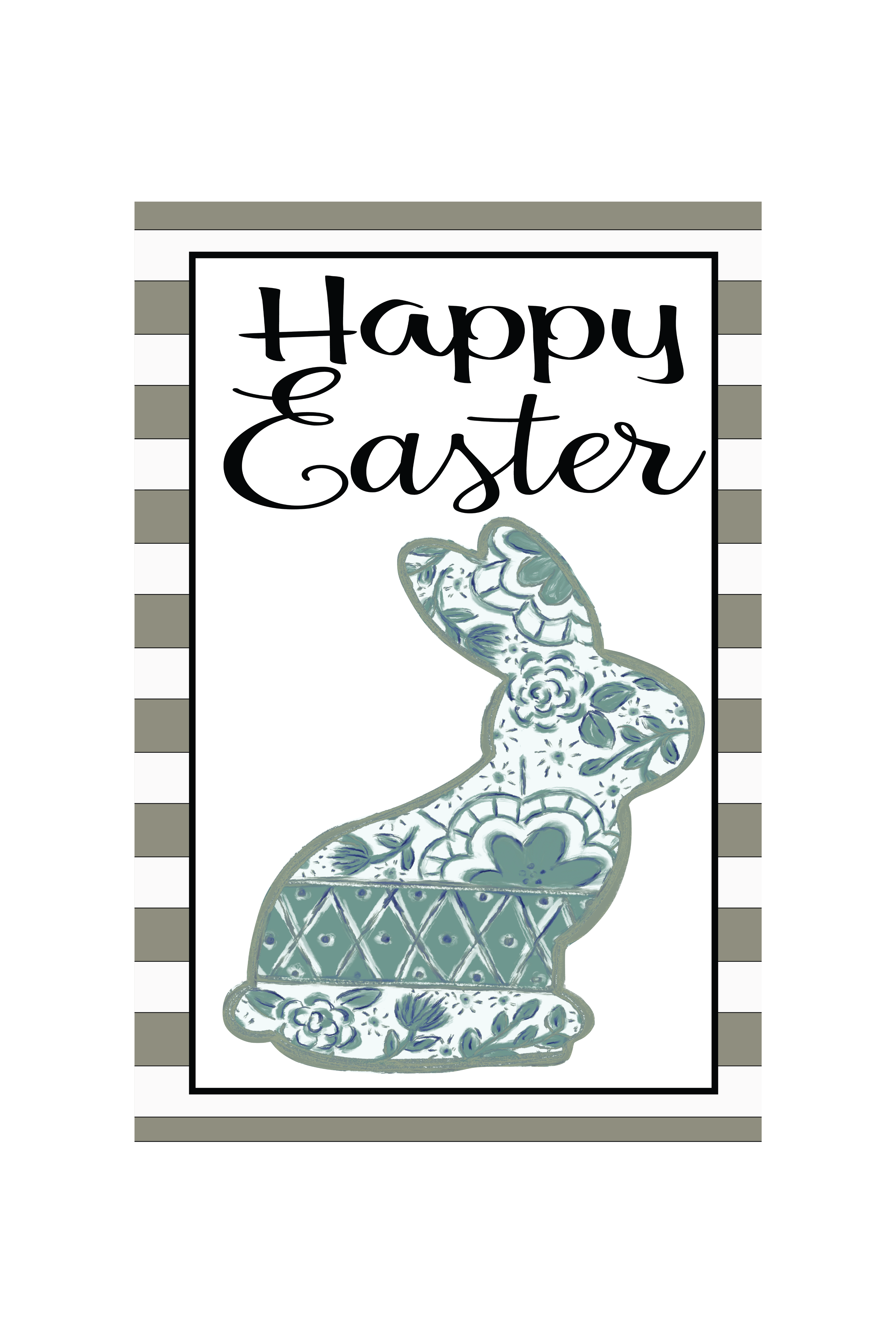 Garden Flag Bunny Sage