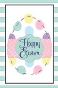 Garden Flag Easter Egg Polka Dot