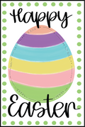 Garden Flag Easter Egg Stripe