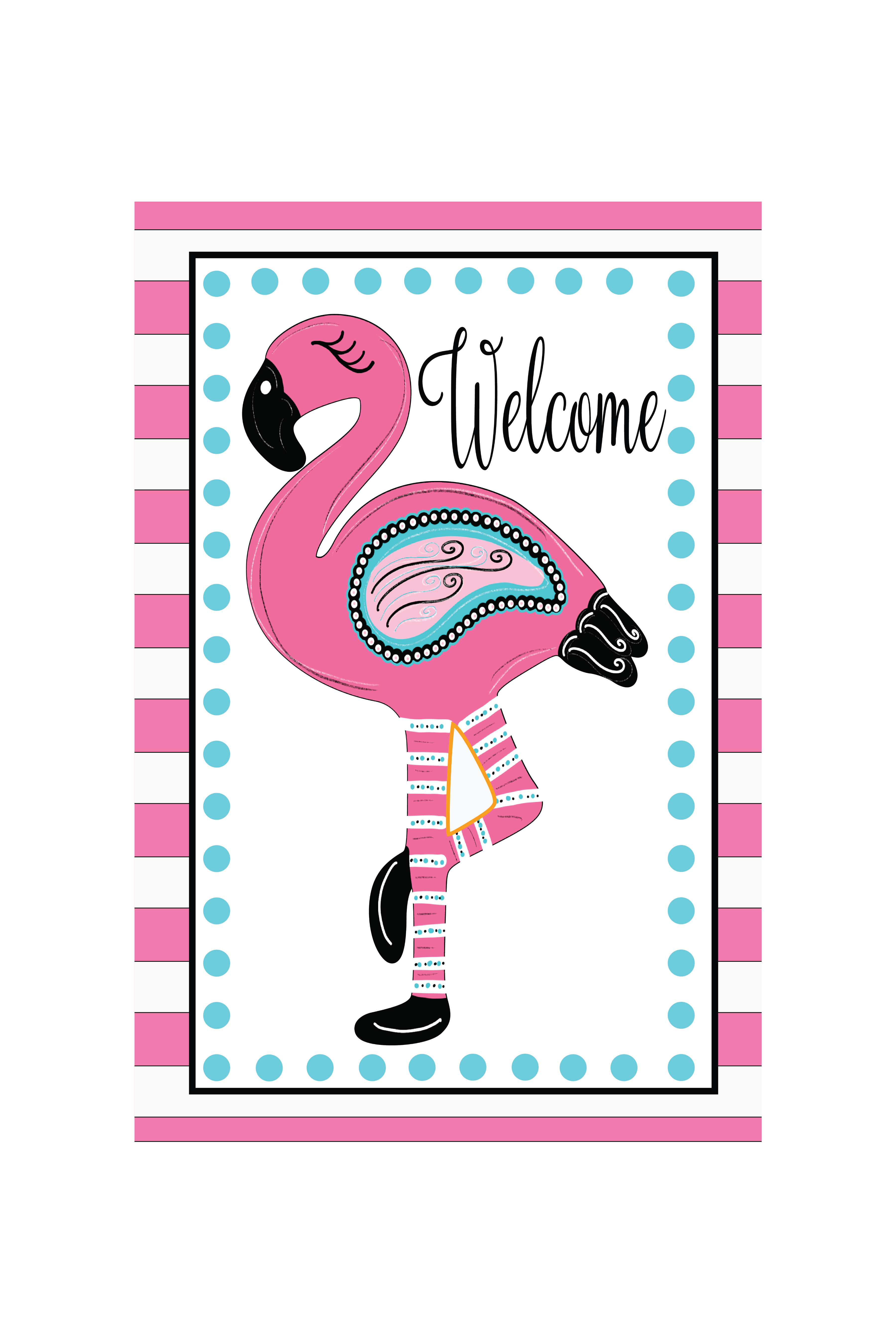 Garden Flag Flamingo