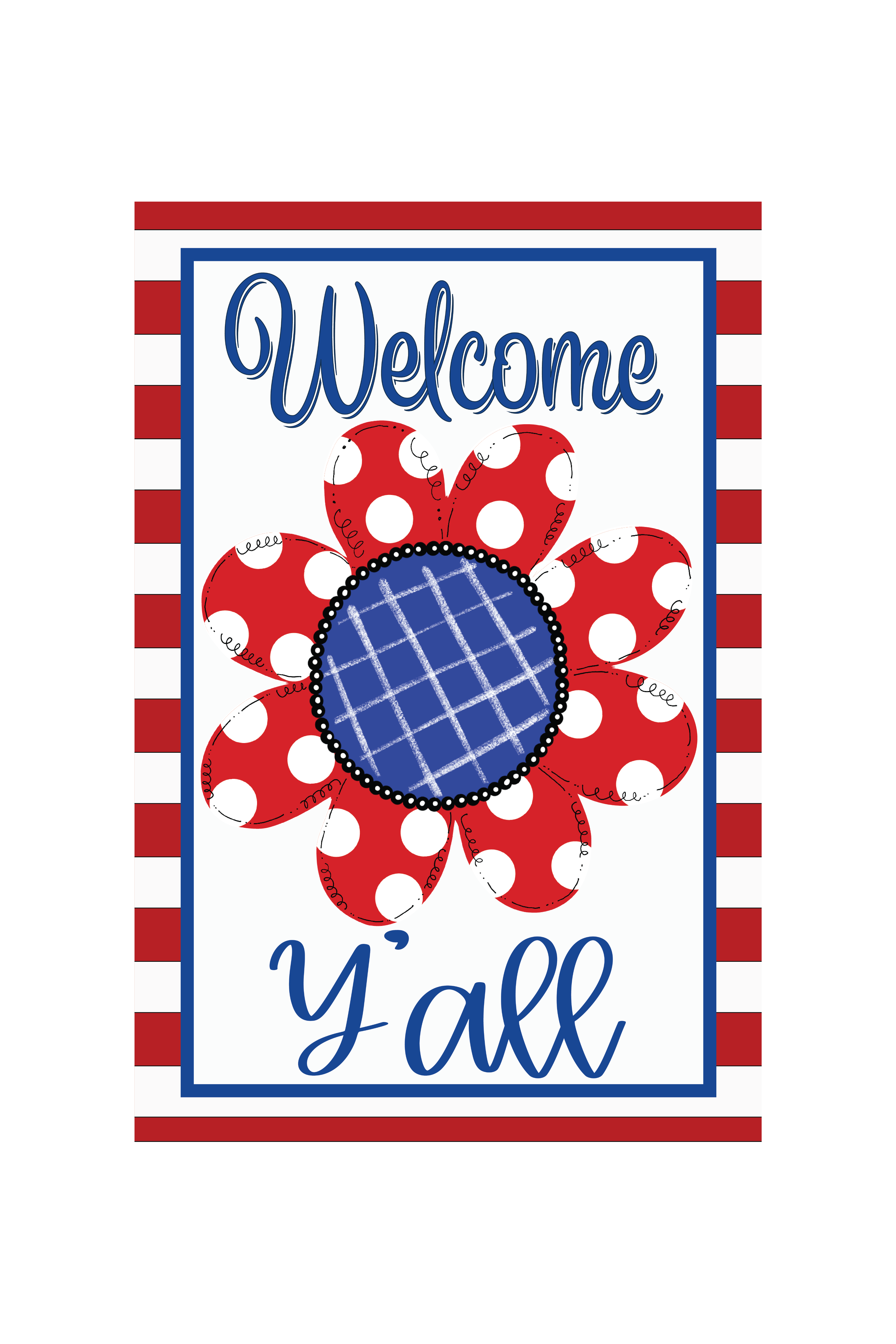 Garden Flag Flower Red