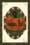 Garden Flag Happy Fall Pumpkin Letter Board