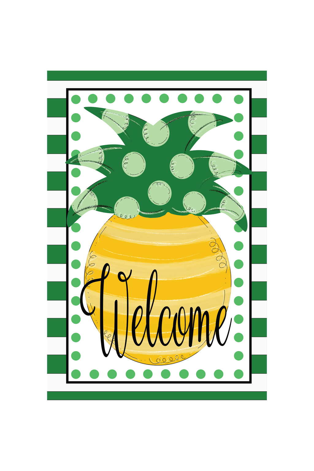 Garden Flag Pineapple