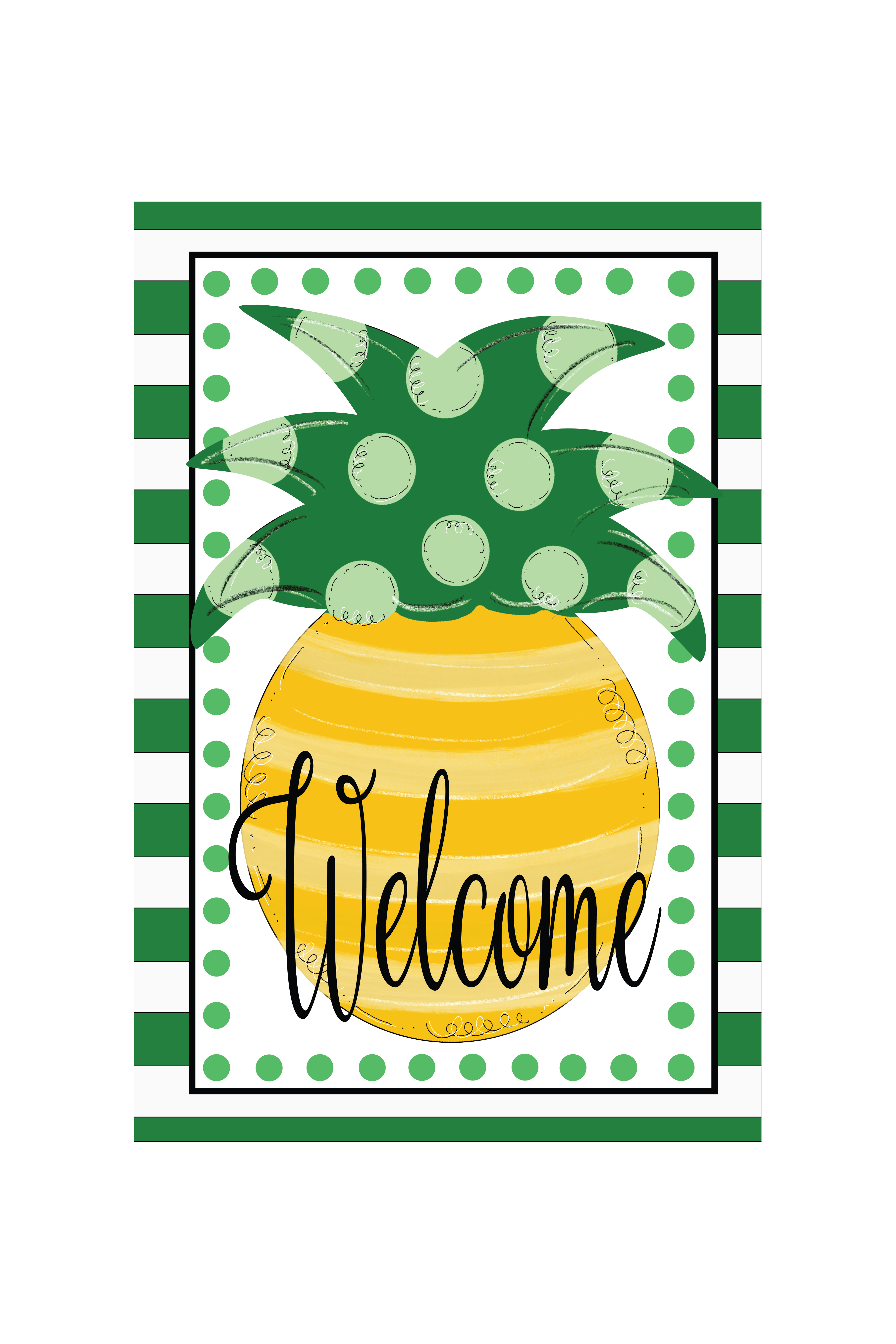 Garden Flag Pineapple