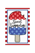 Garden Flag Popsicle Red and Blue