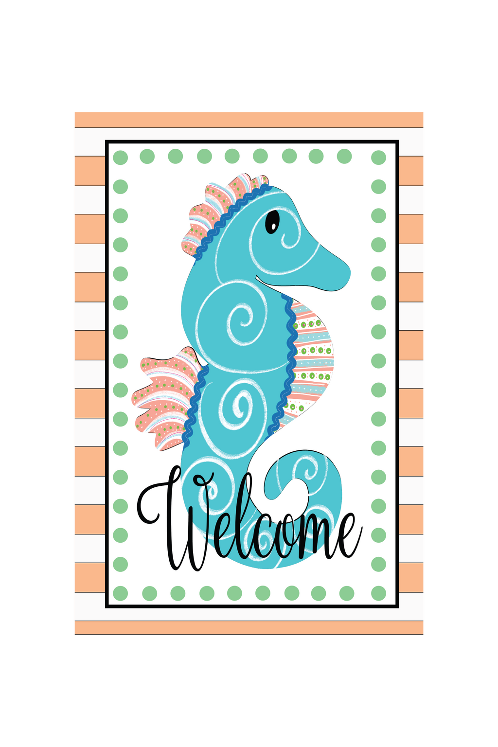 Garden Flag Seahorse