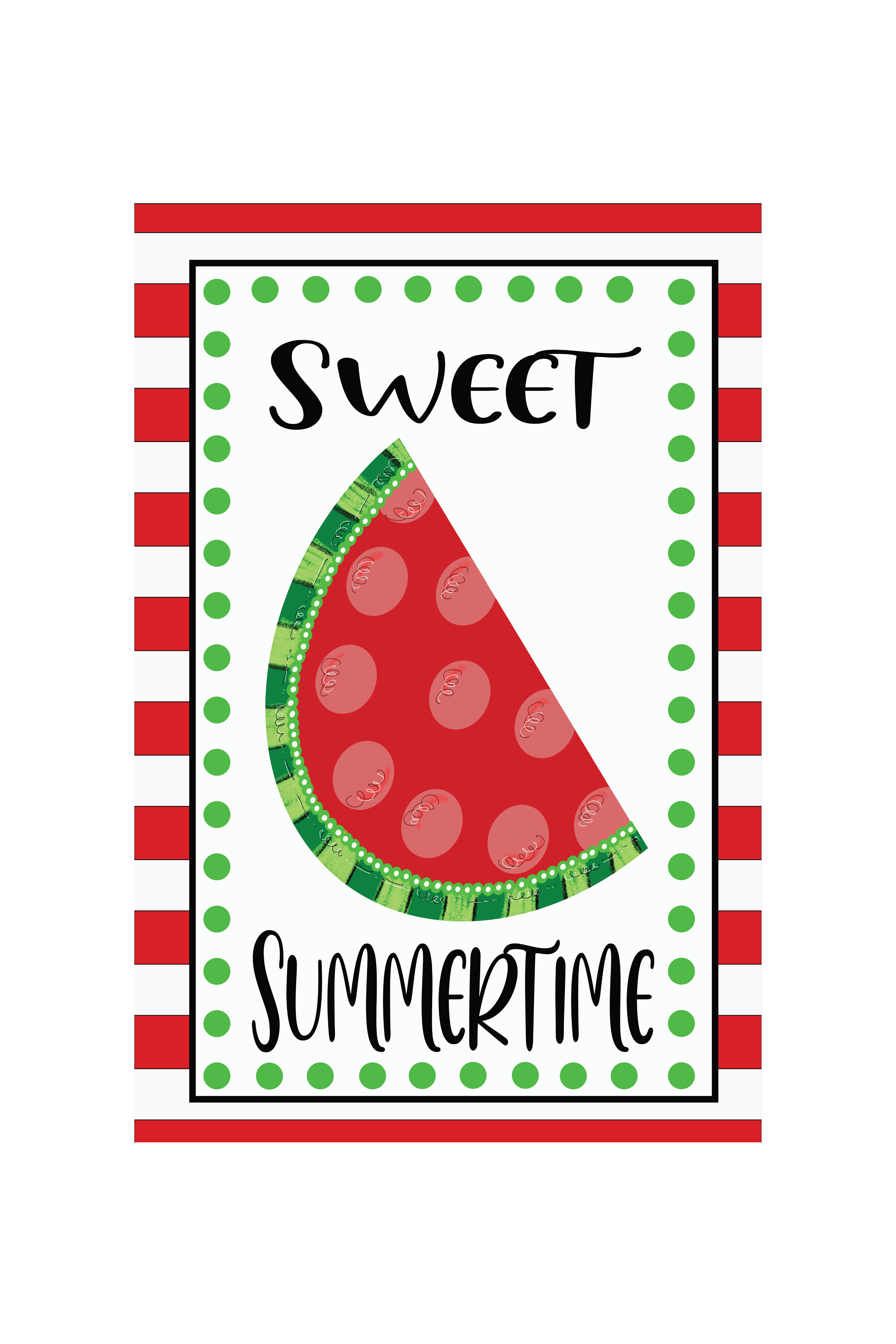 Garden Flag Watermelon