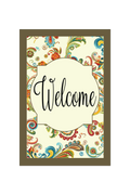 Garden Flag Welcome Paisley Sage