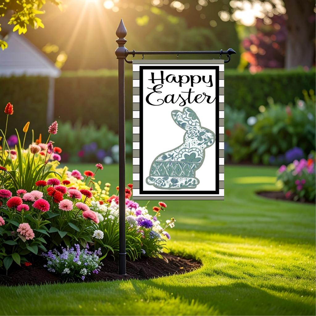 Garden Flag Bunny Sage