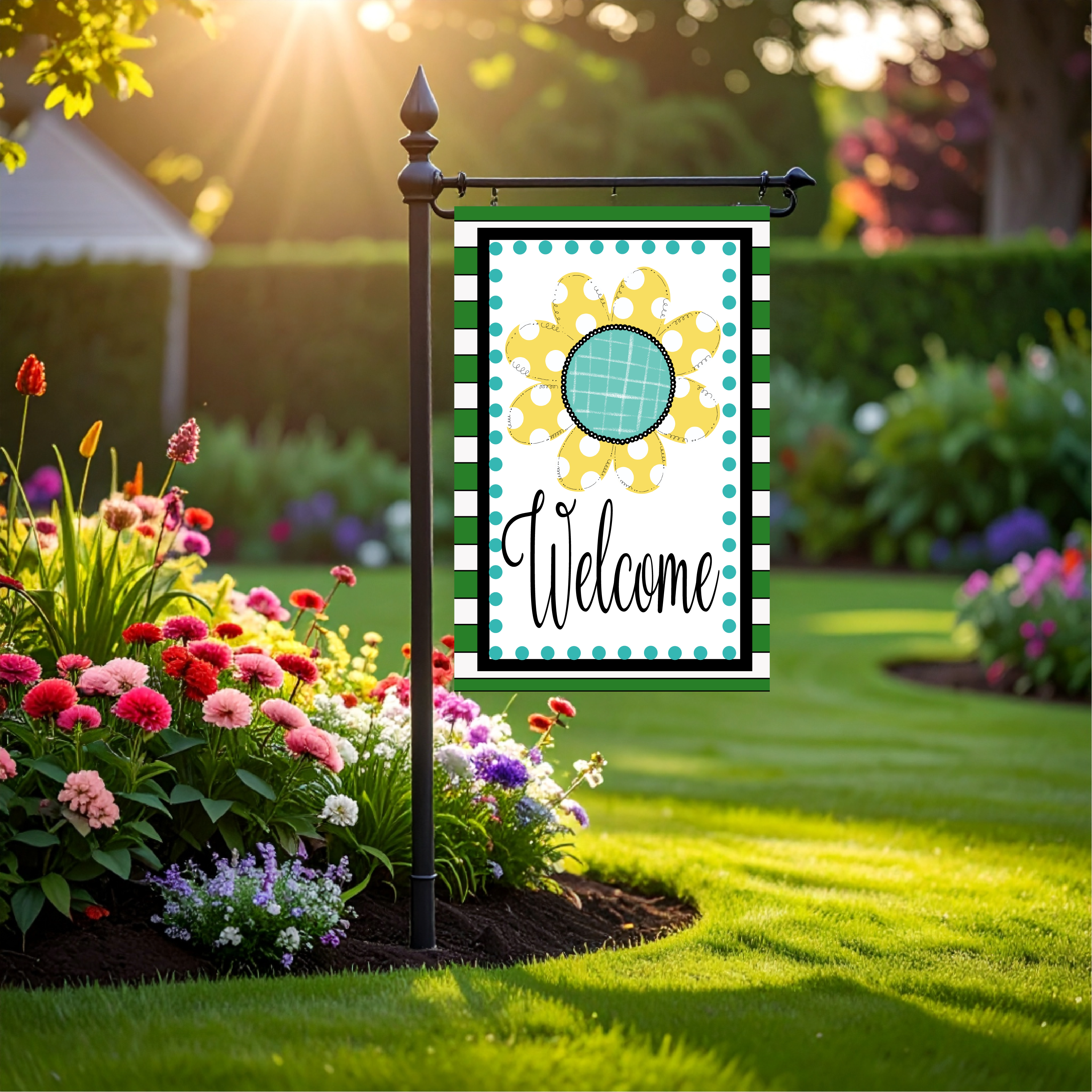 Garden Flag Flower Yellow