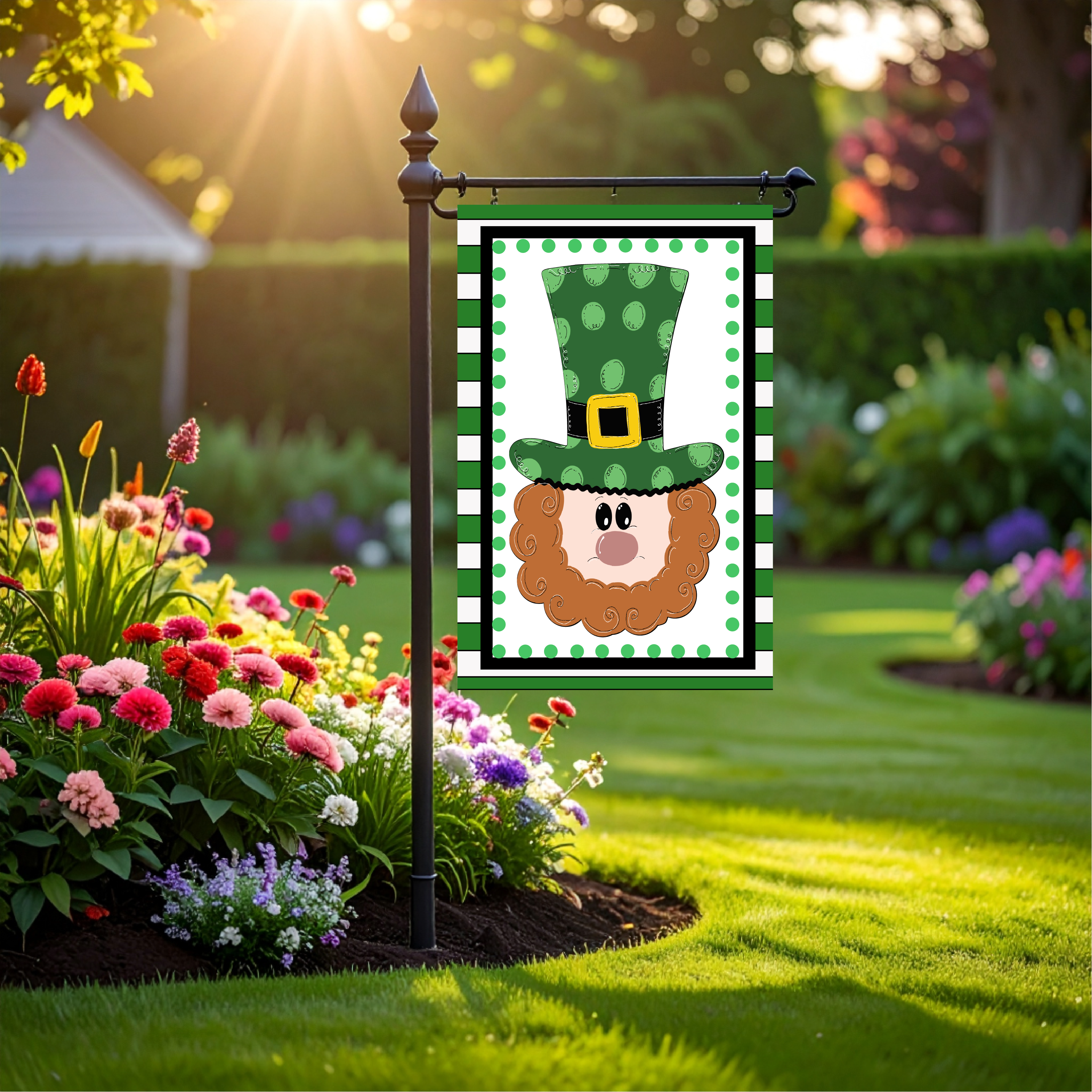 Garden Flag St Patrick's Day Leprechaun