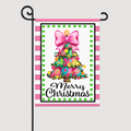 Garden Flag Christmas Tree Colorful