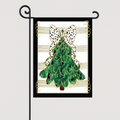 Garden Flag Christmas Tree Green