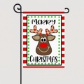 Garden Flag Reindeer with Big Red Nose
