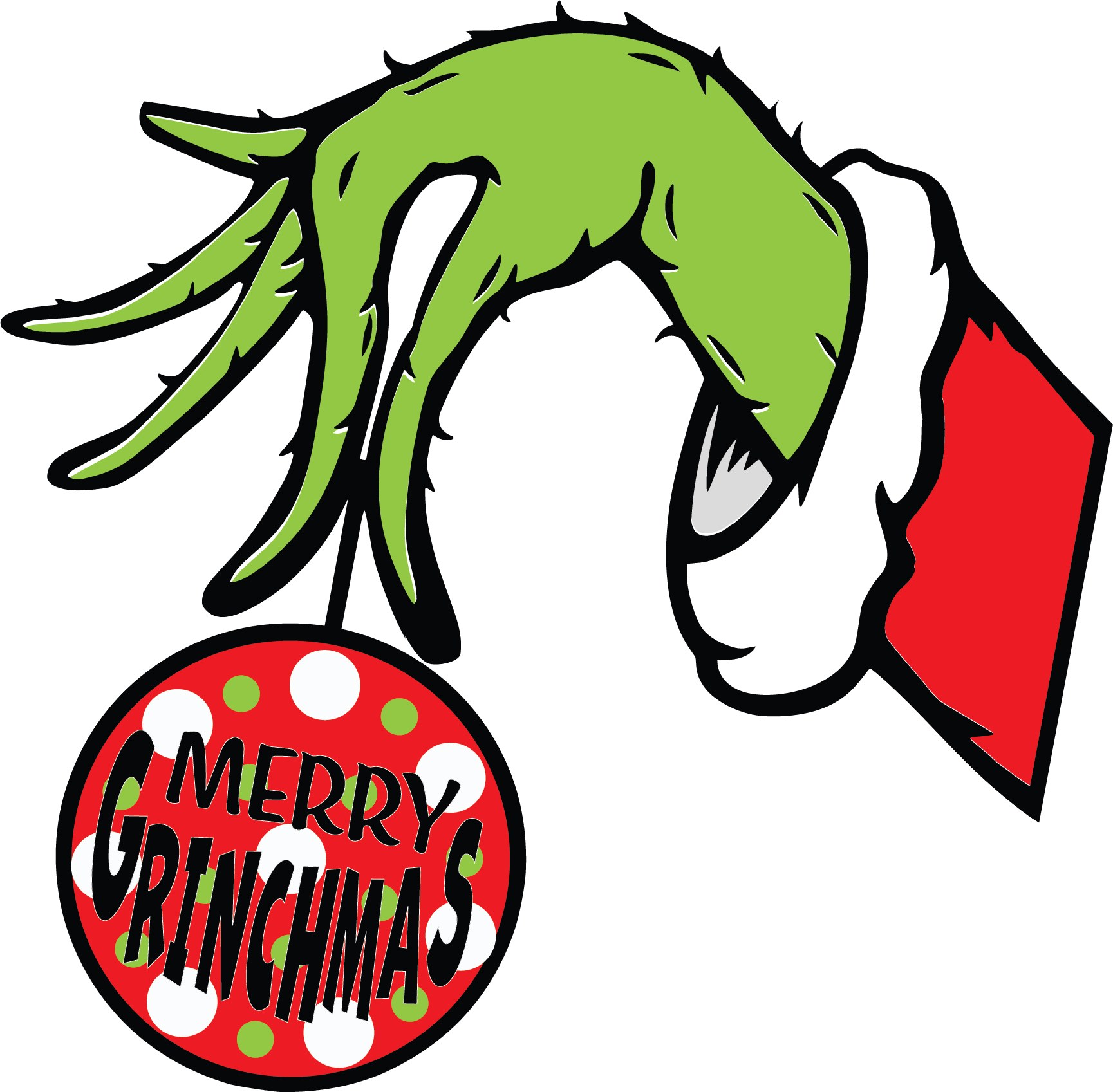 Christmas Grinch Hand