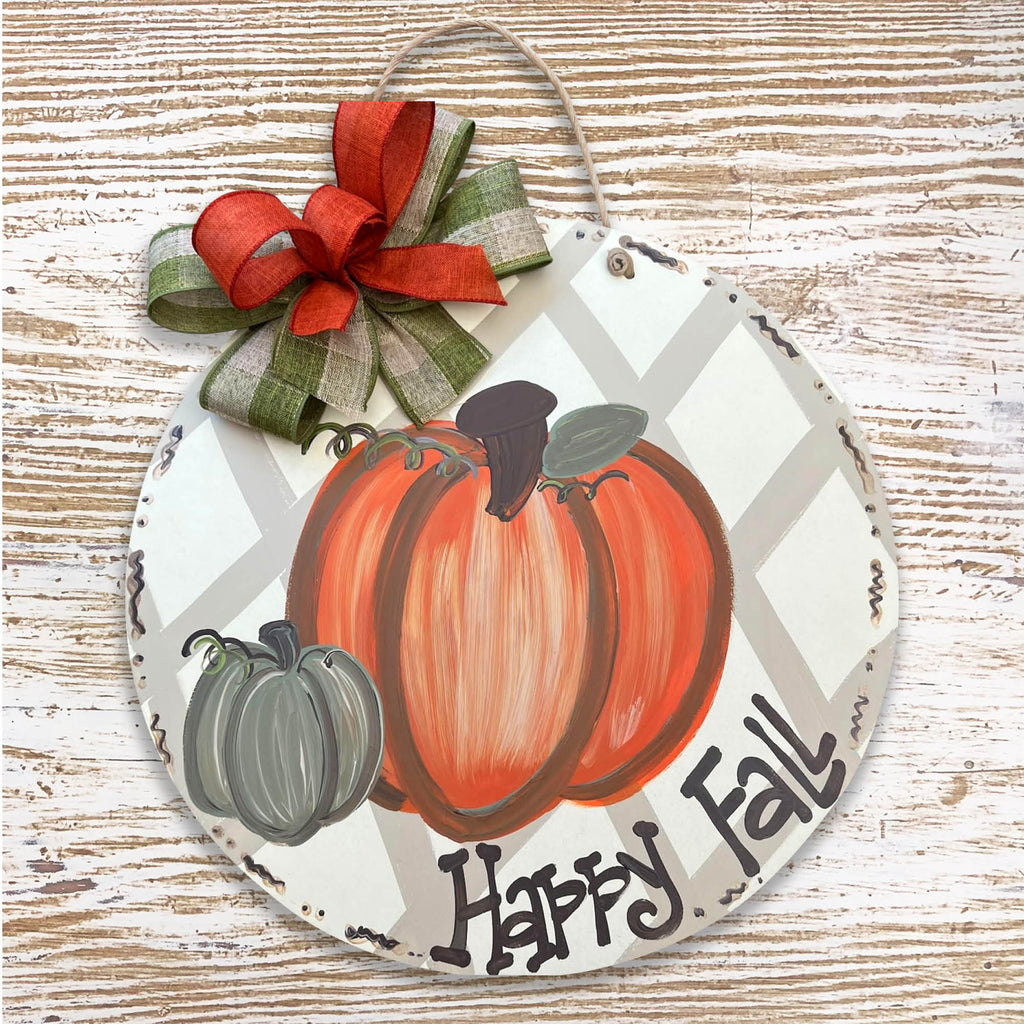 Happy Fall Pumpkin Circle