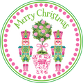 Christmas Circle - Nutcracker Pink and Green