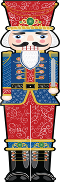 Nutcracker Blue Tall