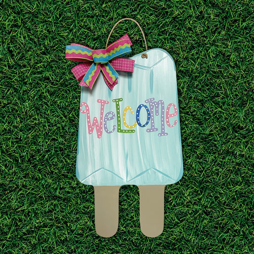 Blue Popsicle Door Hanger
