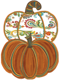 Pumpkin 2 Stack Paisley