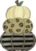 Pumpkins 3 Stack Leopard Neutrals