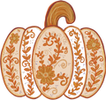 Pumpkin Chunky Orange Chinoiserie