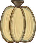 Pumpkin Single Distressed Cream