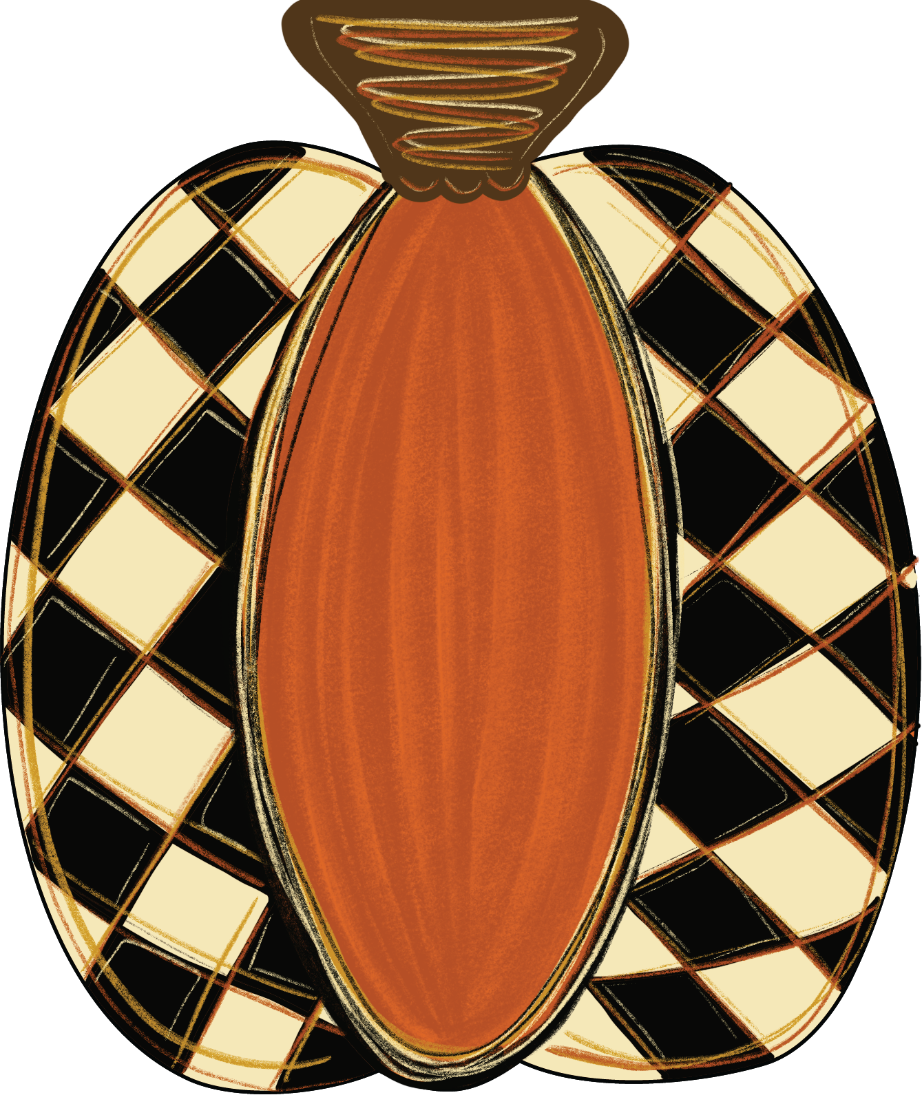 Pumpkin Single Harlequin