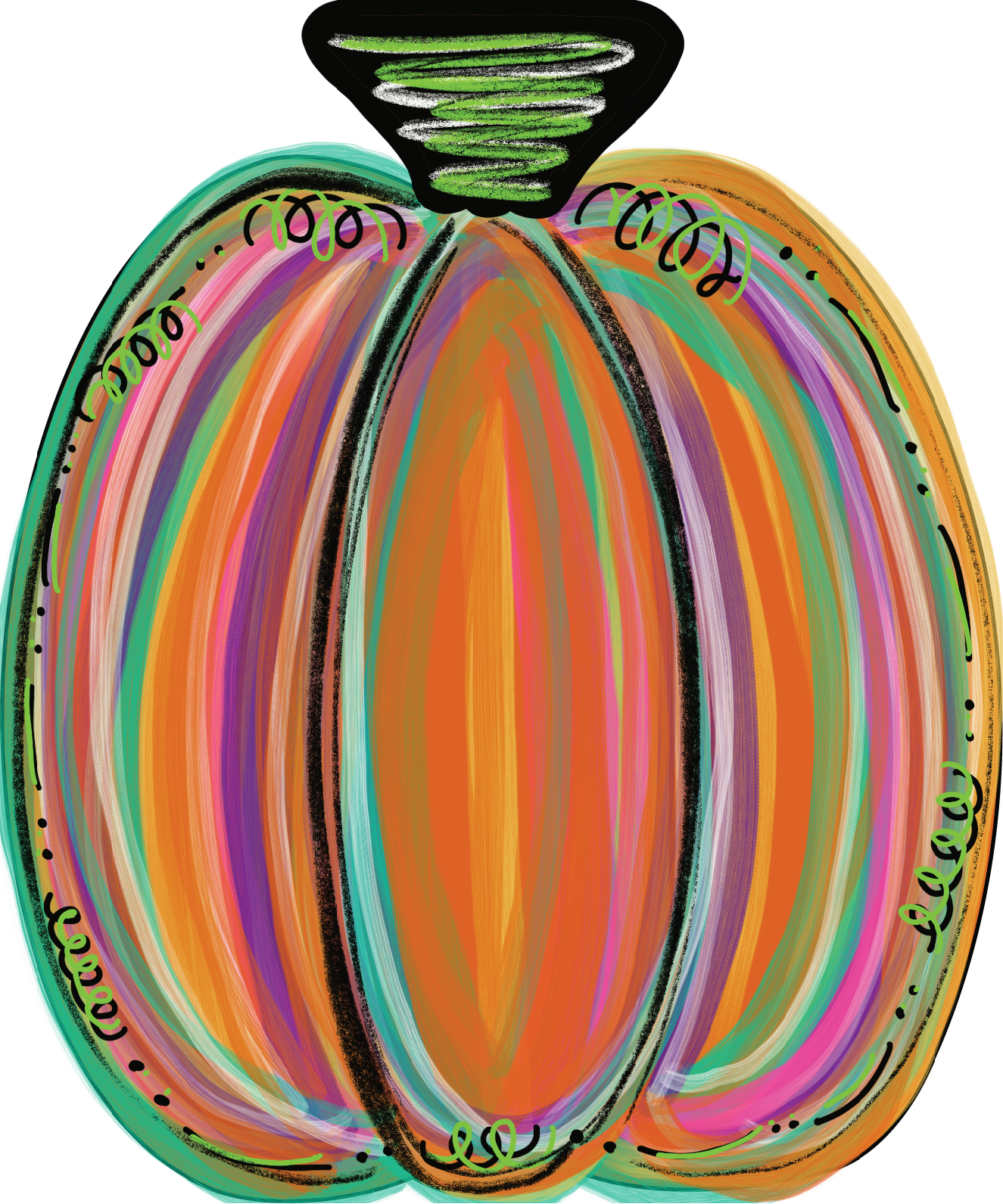 Pumpkin Single Multicolor Welcome