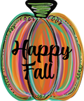 Pumpkin Single Multicolor Happy Fall