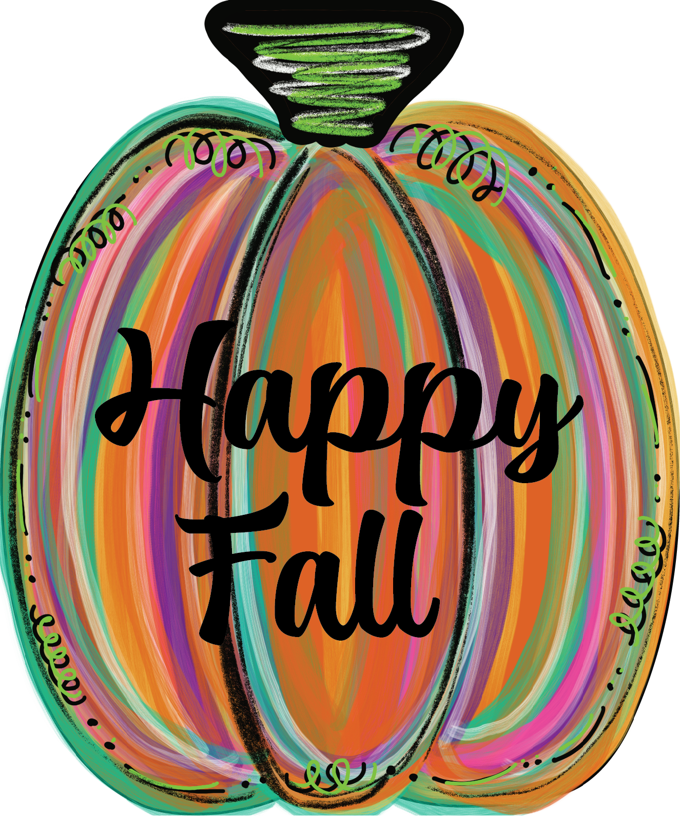 Pumpkin Single Multicolor Welcome