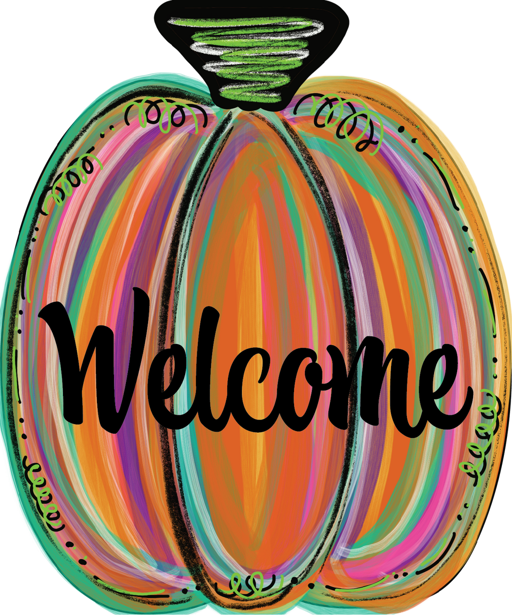 Pumpkin Single Multicolor Welcome