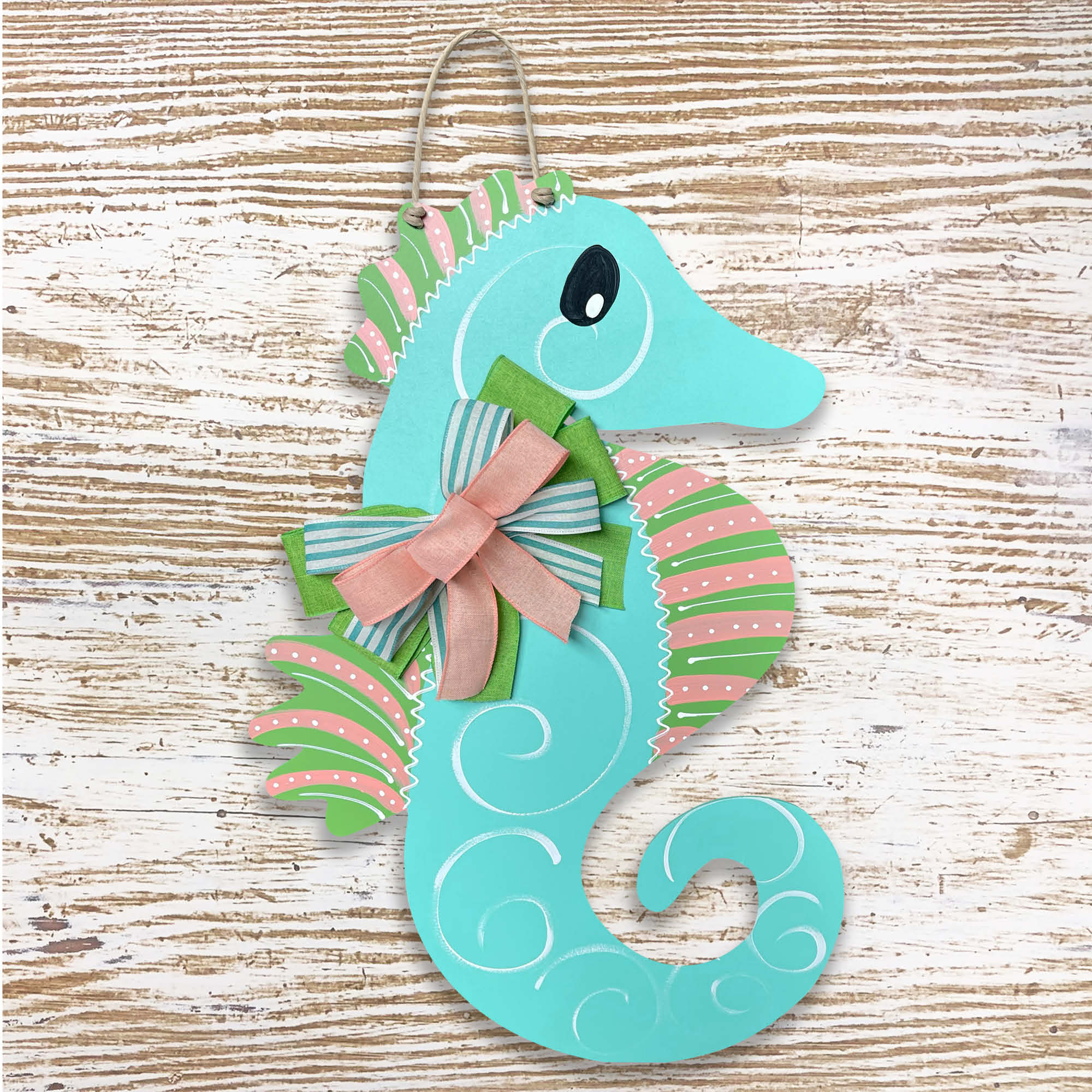Seahorse Green & Pink