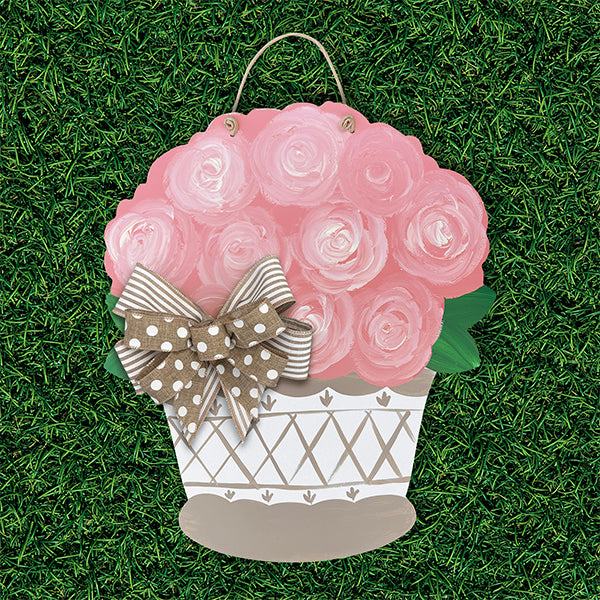 Peach Rose Tan Pot