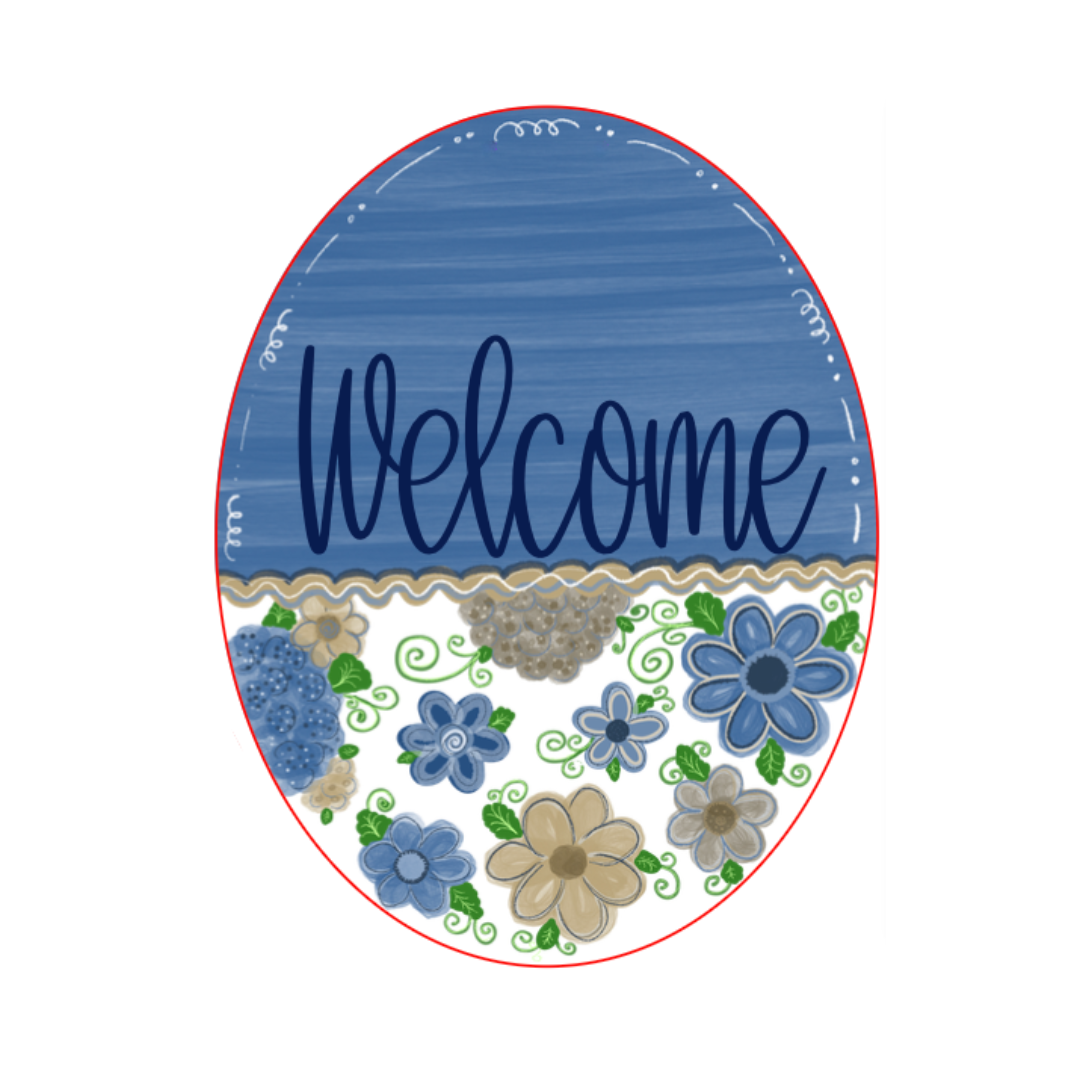 Welcome Blue Oval