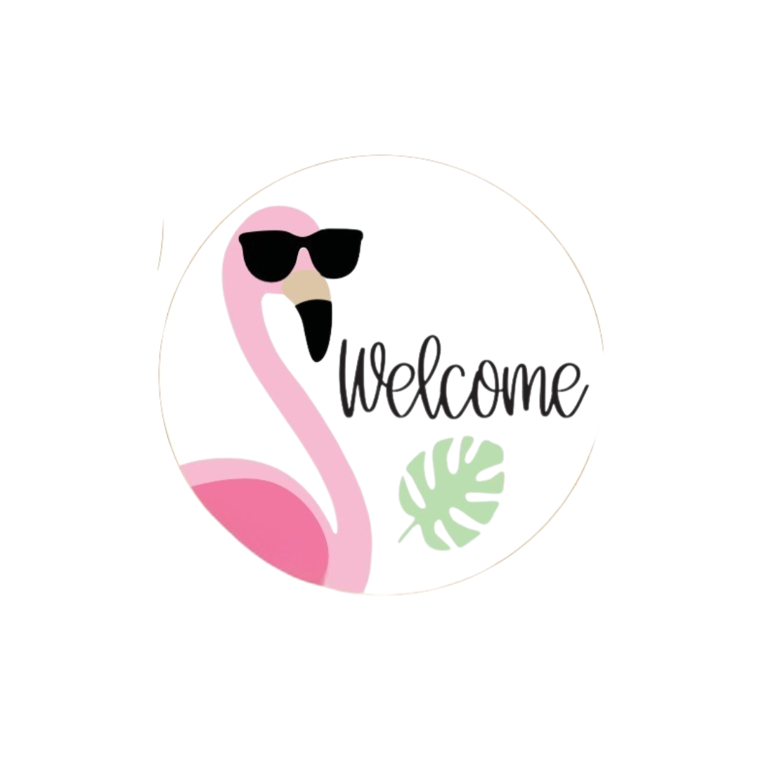 Flamingo Shades Welcome