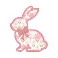 Floral Pink Bunny
