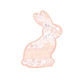 Pink Paisley Bunny