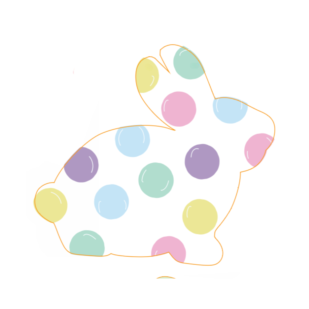 Rainbow Side Body Bunny